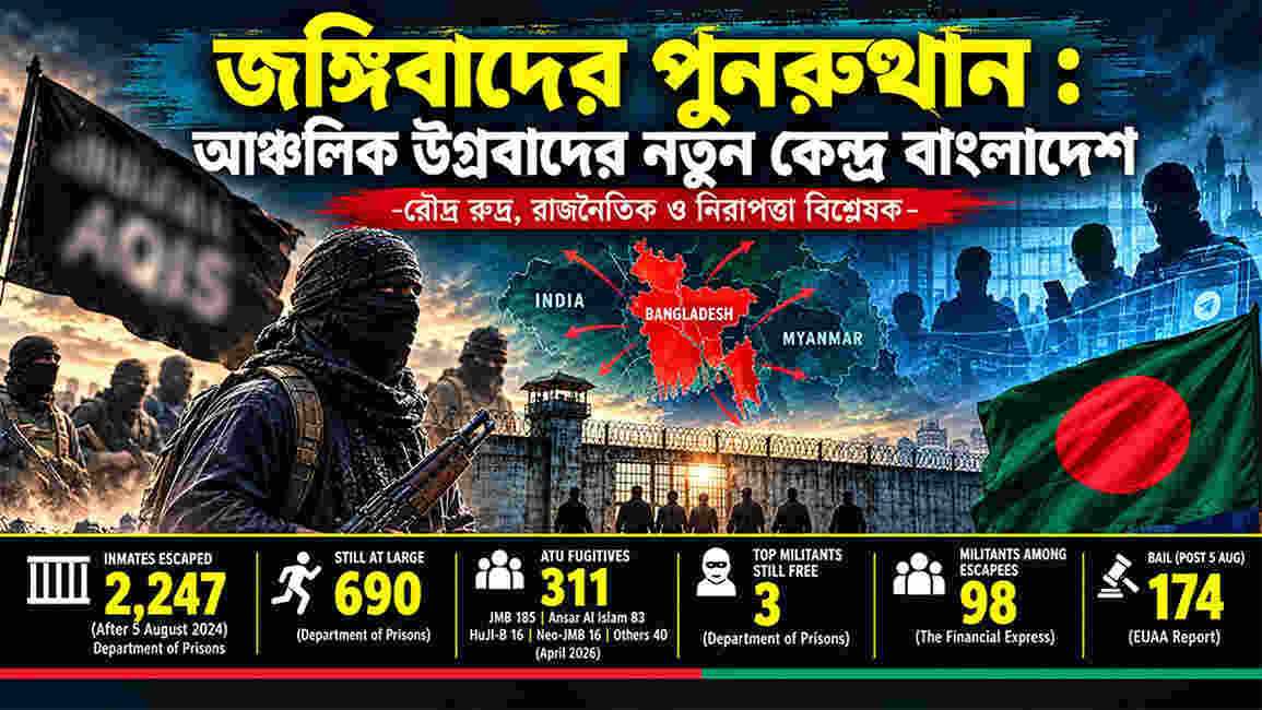 জঙ্গিবাদের পুনরুত্থান: আঞ্চলিক উগ্রবাদের নতুন কেন্দ্র বাংলাদেশ