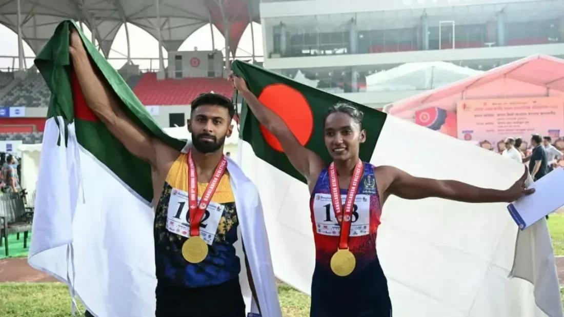 ফের দ্রুততম মানব-মানবী ইমরান-শিরিন, টাইমিং নিয়ে প্রথম দিনেই বিতর্ক