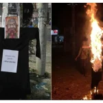 বীর মুক্তিযোদ্ধার দাফনে বাঁধা জামায়াতে ইসলামীর, জাবিতে যুদ্ধাপরাধী সাঈদি’র কুশপুত্তলিকা দাহ