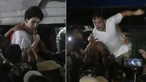 রাহুল-প্রিয়াঙ্কাকে আটক করল দিল্লি পুলিশ